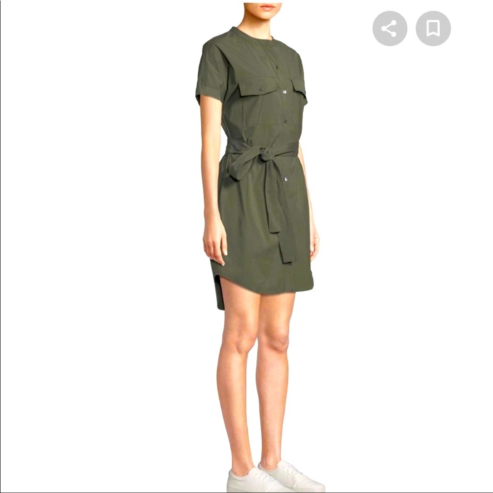 Theory belted green cargo dress - sold out online